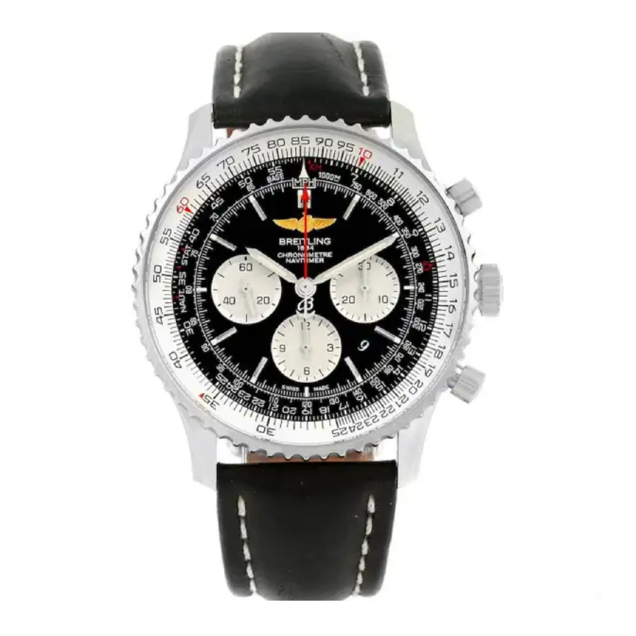 Breitling Navitimer 01 46mm Black Dial Replica Breitling Navitimer 01 AB0127211B1A1 High-End Clone Quality - Image 1