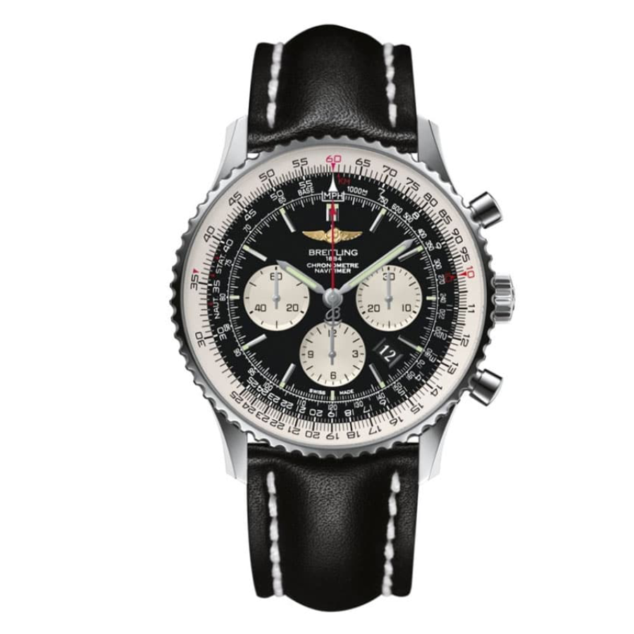 Breitling Navitimer B01 Chronograph 46 AB0127211B1X1 "Black Dial" Signature Copy Edition
