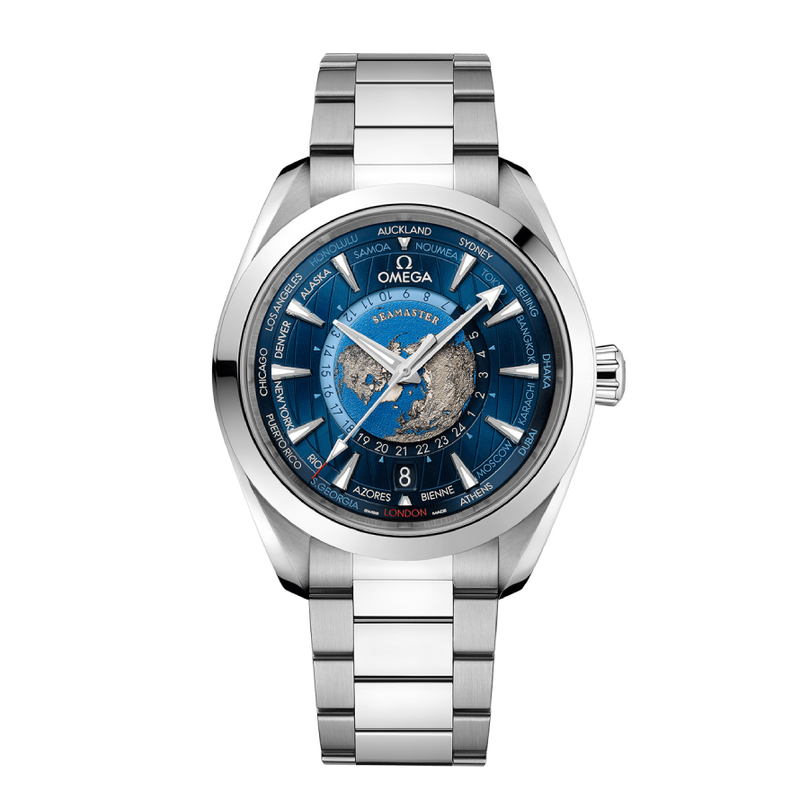 Omega Seamaster Worldtimer Replica (1) Omega Seamaster Aqua Terra Worldtimer 220.10.43.22.03.001 Signature Clone 1:1 - Image 1