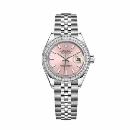 Rolex Lady-Datejust 279384RBR "Pink Dial Diamond Bezel" 1:1 Master Replica