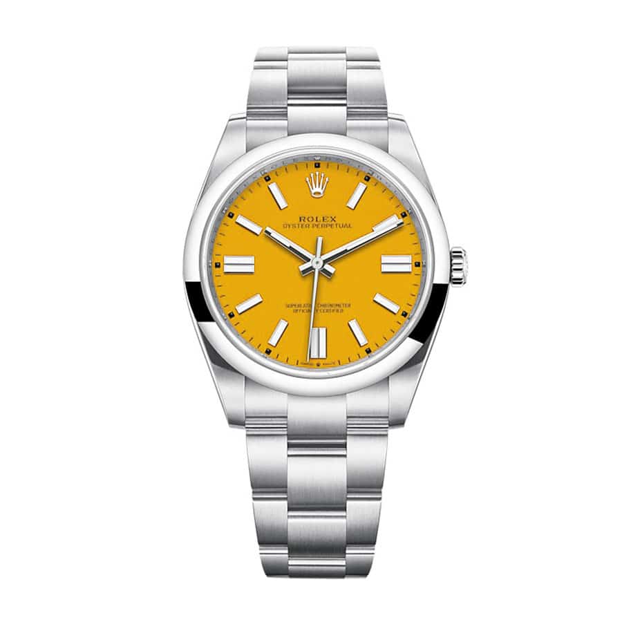 rolex-oyster-perpetual-orange-dial-124300-replica
